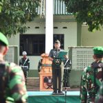 Upacara Bulanan Korem 043/Gatam, Siap Laksanakan Petunjuk Dan Arahan Pangdam II/Swj