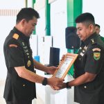 Danrem 043/Gatam Pimpin Serah Terima Jabatan Dandim 0411/KM