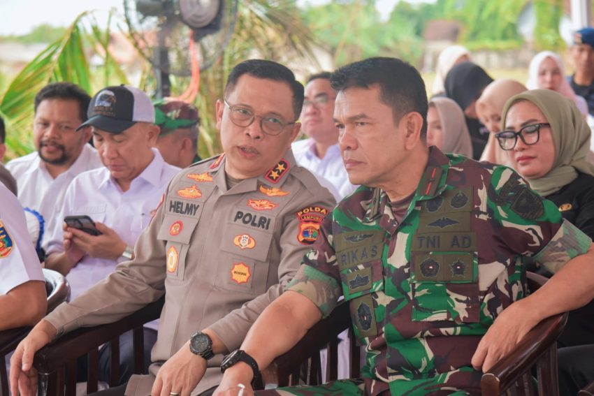 Dorong Swasembada Pangan Daerah, Danrem 043/Gatam Ikuti Gerakan Tanam Padi Serentak di Metro Timur