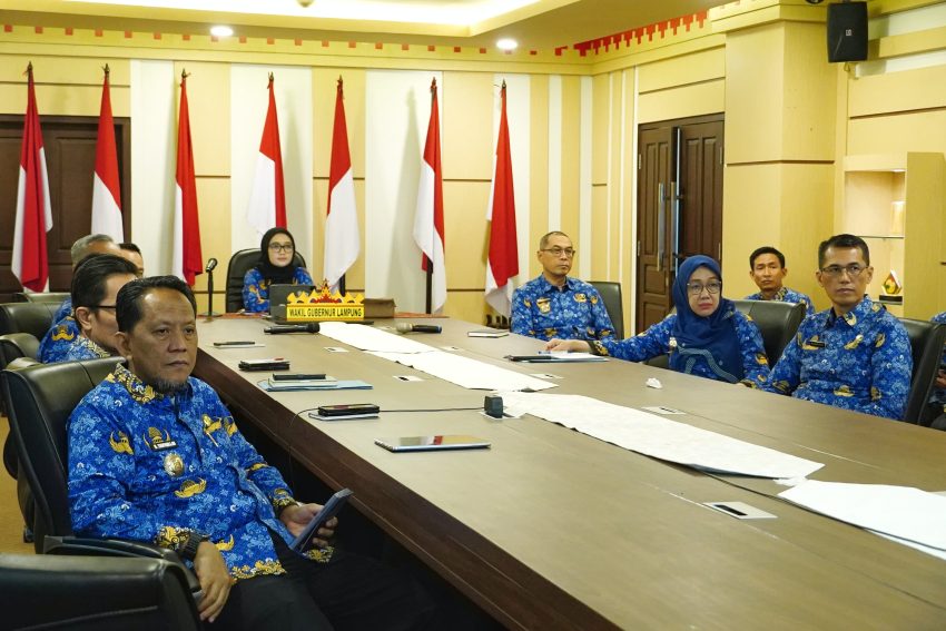 Pemprov Lampung Ikuti Rakor Penyelenggaraan Pemerintahan Daerah
