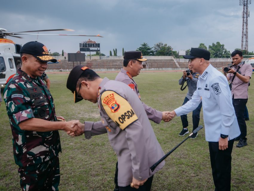 Gubernur Rahmat Mirzani Sambut Kapolri dan Panglima TNI pada Kunjungan di Provinsi Lampung,