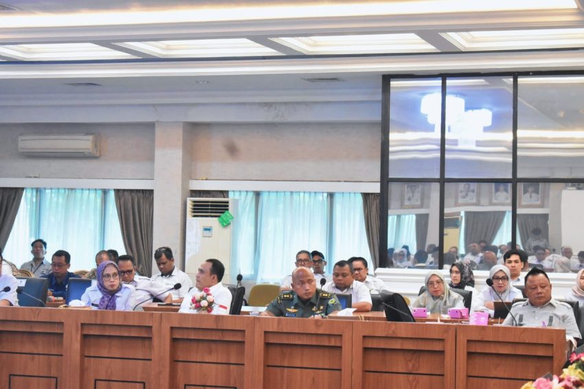 Hadiri Rakor Penanganan Darurat Bencana Hidrometeorologi, Danrem 043/Gatam Ajak Forkopimda Provinsi Lampung Kumpulkan Informasi Terkait Bencana