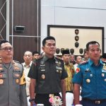 Danrem 043/Gatam Ikuti Halal Bihalal Presiden RI Dengan Purnawirawan TNI-Polri