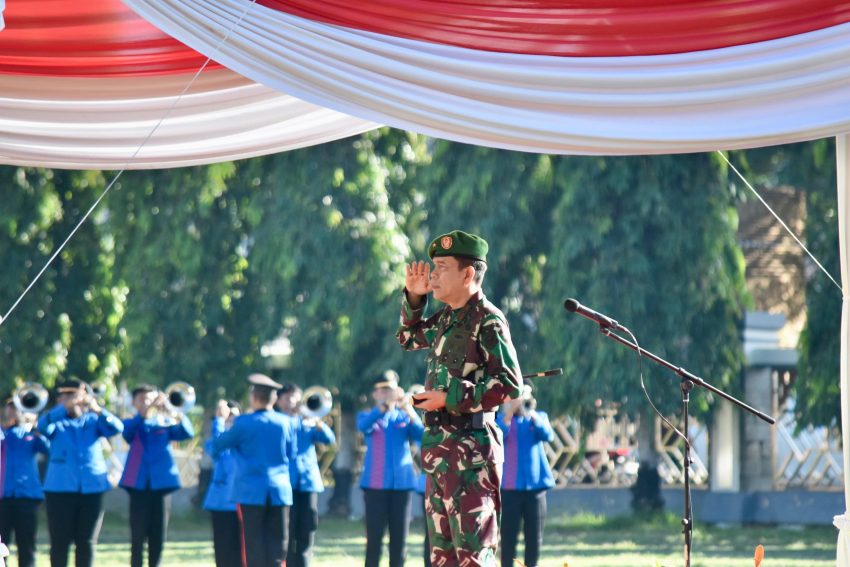 Danrem 043/Gatam Pimpin Upacara Peringatan HKN Ke-117 di Provinsi Lampung