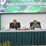 Kunjungi Korem 043/Gatam, Pangdam II/Sriwijaya Berikan Arahan kepada Prajurit, PNS, dan Persit