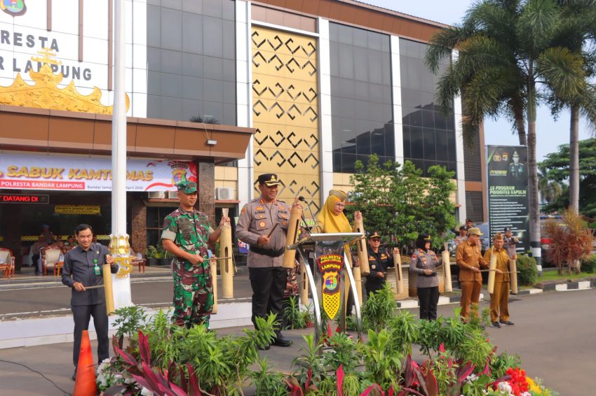 Pimpin Apel Sabuk Kamtibmas, Kapolresta Bandar Lampung Dorong Warga Aktifkan Siskamling