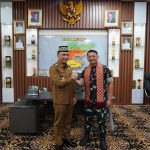 Pererat Sinergitas, Danrem 043/Gatam Silaturahmi ke Kantor Walikota Metro