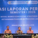 Diseminasi Laporan Perekonomian Provinsi Lampung Semester I 2026: Penguatan Model Bisnis Komoditas Strategis Dalam Mendukung Ketahanan Pangan