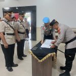 Kapolres Mesuji Pimpin Langsung Upacara Serah Terima Jabatan Pejabat Utama Polres Mesuji