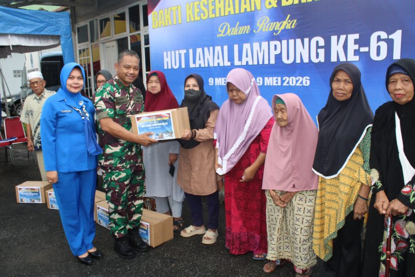 TNI AL Hadir untuk Rakyat, Lanal Lampung Semarakkan HUT ke-61 dengan Berbagai Aksi Sosial