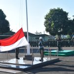 Danrem 043/Gatam Pimpin Upacara Bulanan, Sampaikan Amanat KASAD