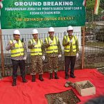 Kasrem 043/Gatam Pimpin Ground Breaking Pembangunan 30 Jembatan Perintis Garuda Tahap V dan VI Di Provinsi Lampung