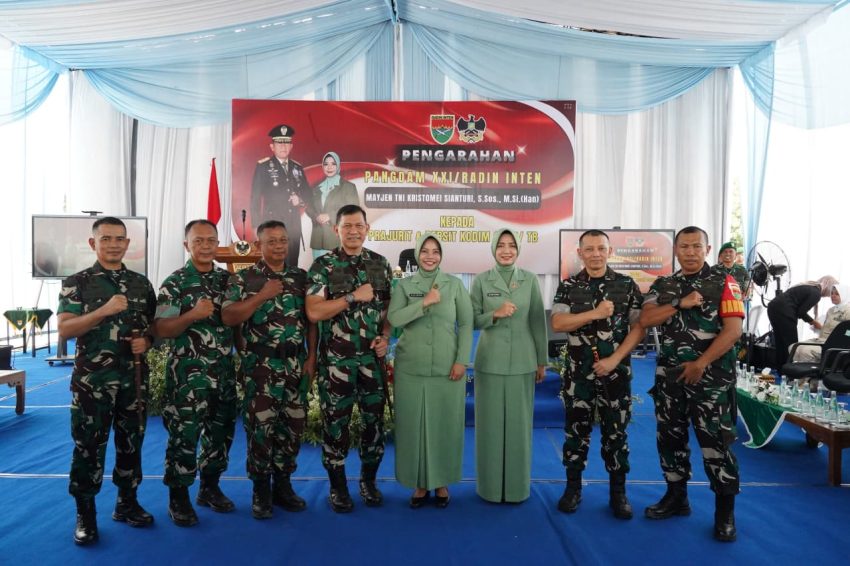 ​Pastikan Program TNI AD Berjalan Optimal, Danrem 043/Gatam Dampingi Kunker Pangdam XXI/RI di Tulang Bawang