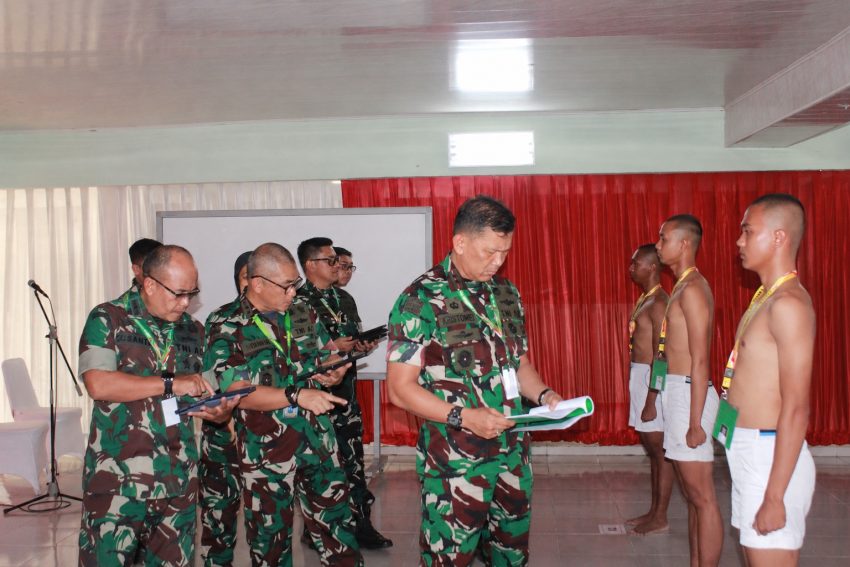 Pangdam XXI/RI Memimpin Sidang Pemilihan Penerimaan CABA PK TNI AD Gel. II TA. 2026 TK Subpanpus Kodam XXI/RI