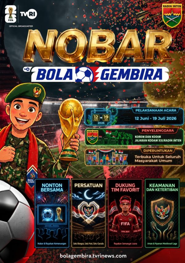 Kodam XXI/Radin Inten Gelar Nobar Kebangsaan Pildun 2026