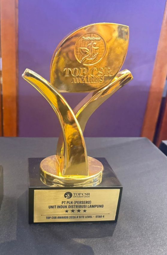 Perkuat Ekosistem Kendaraan Listrik melalui Pendidikan Vokasi, PLN UID Lampung Raih TOP CSR Awards 2026 STAR 4