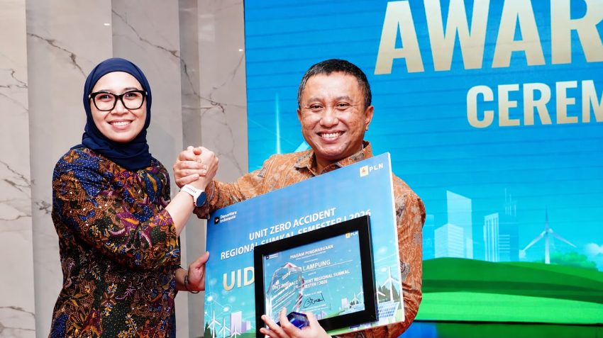 PLN UID Lampung Raih Penghargaan Zero Accident pada Awarding Kinerja Direktorat Distribusi Semester I 2026