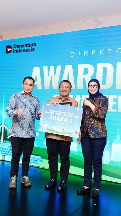 PLN UID Lampung Raih Juara 3 Kinerja Operasi Regional Sumkal Semester I 2026, Melalui Peningkatan Keandalan Kelistrikan dan Pertumbuhan Penjualan