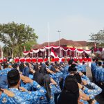 Bupati Ela Pimpin Upacara HUT RI ke-81 di Halaman Pemda Lampung Timur
