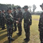 Danrem 043/Gatam Motivasi Kontingen Balakrem dan Yonif 143/TWEJ pada Pembukaan Lomba Binsat Kodam XXI/Radin Inten
