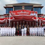 Kapolres Mesuji Hadiri Upacara Peringatan HUT Kemerdekaan RI ke-81 di Lapangan Pemkab Mesuji