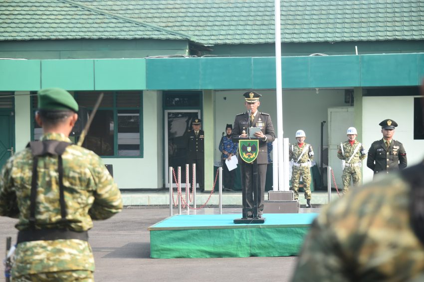 Korem 043/Gatam Khidmat Upacara HUT Ke-81 RI, Teguhkan Semangat “Indonesia Berdaulat, Adil, dan Makmur”