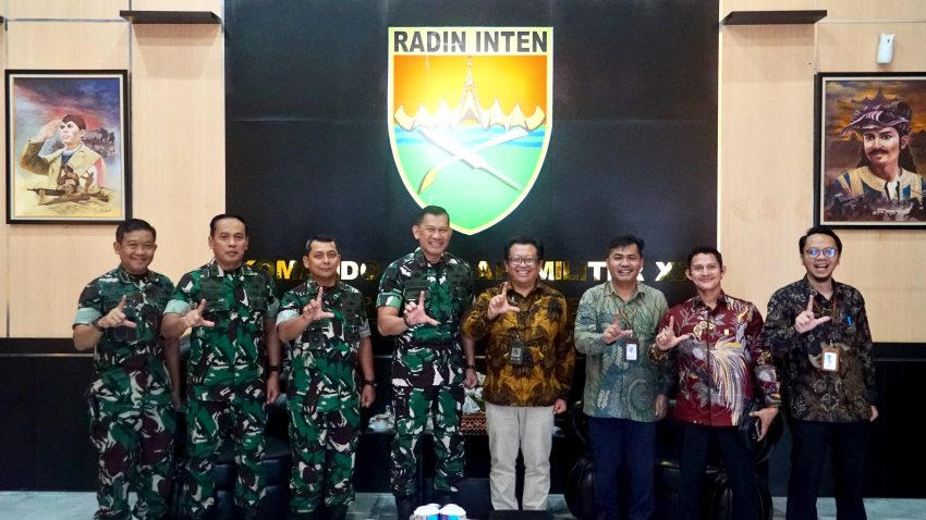 Perkuat Sinergi dan Koordinasi, Pangdam XXI/RI Terima Audiensi GM PLN UID Lampung