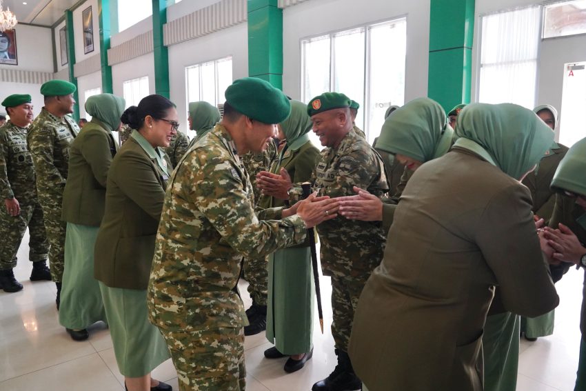 Danrem 043/Gatam Hadiri Sertijab Pejabat Kodam XXI/Radin Inten, Tegaskan Komitmen Sinergitas untuk Lampung