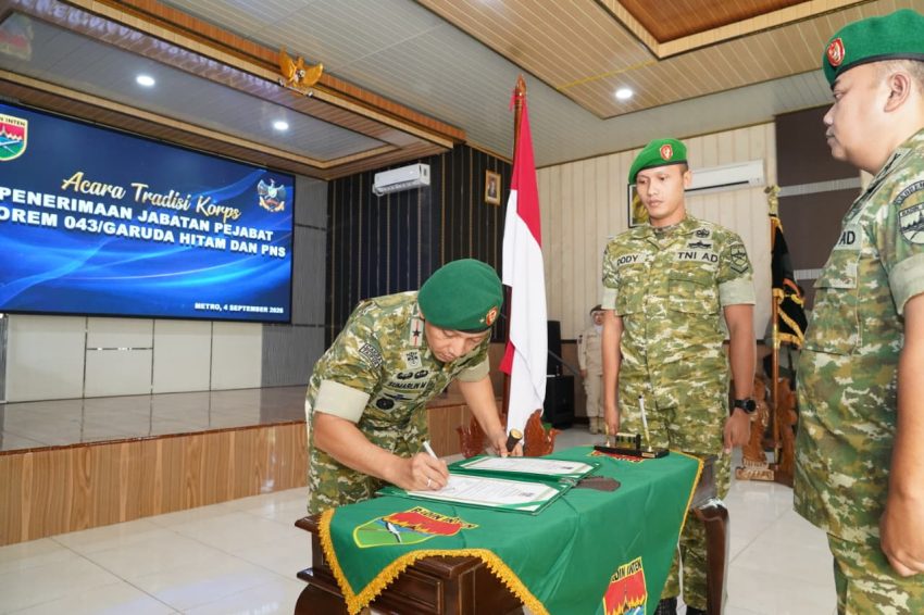 Dari Amanah Jabatan hingga Purna Tugas, Korem 043/Gatam Teguhkan Semangat Pengabdian