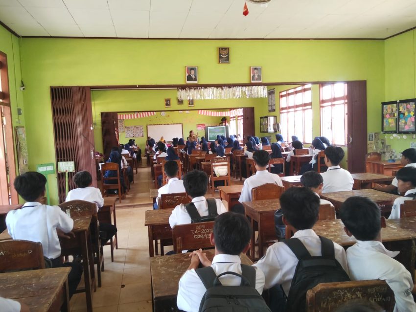 GRANAT Lamtim Gelar Penyuluhan Bahaya Narkoba di Tingkat Pelajar SMPN