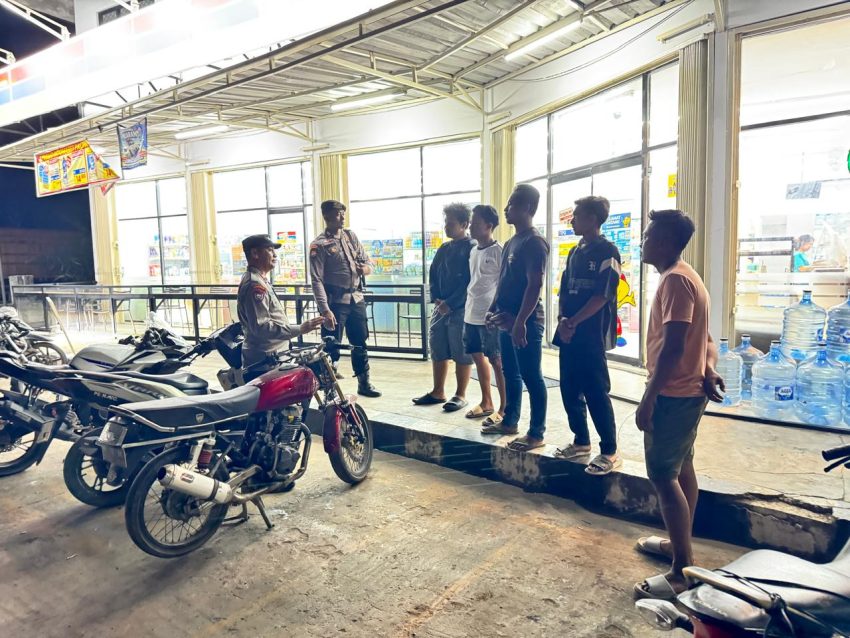 Jaga Kamtibmas Tetap Kondusif, Personel Polres Mesuji Gelar Apel, Patroli, dan KRYD di Objek Vital