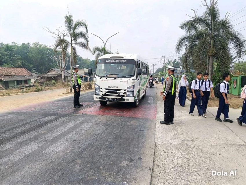 Polres Mesuji Gelar Pengamanan Rawan Lantas di Sejumlah Titik, Wujudkan Kamseltibcarlantas