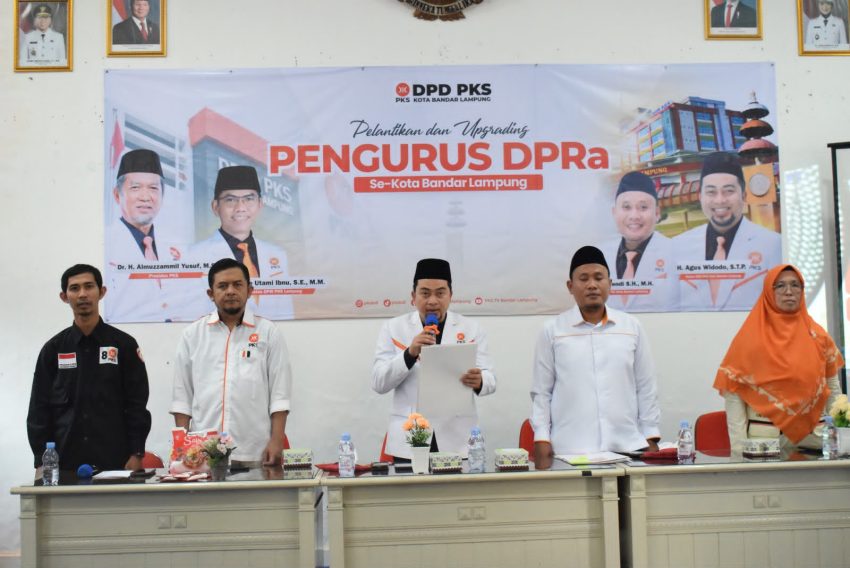 Agus Widodo Lantik 630 Pengurus Ranting PKS se-Kota Bandar Lampung, Siap Khidmat untuk Masyarakat