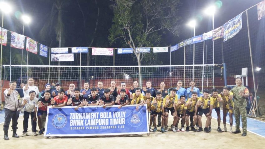Turnamen Bola Voli BNNK Lampung Timur Dimulai