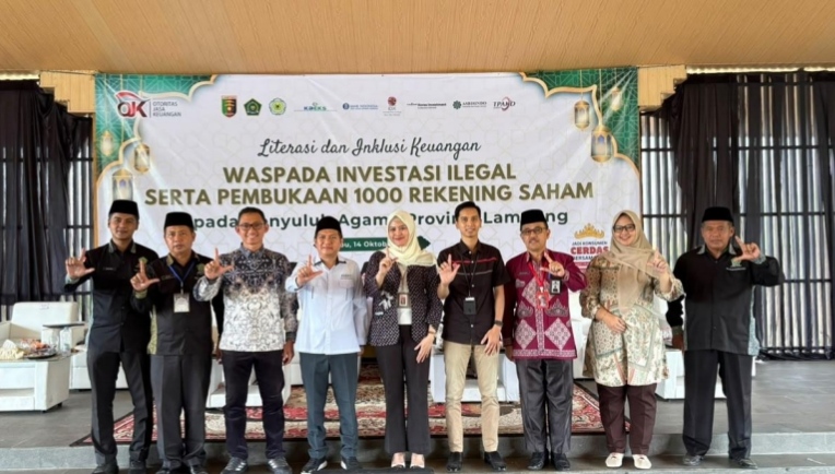 OJK‑Pemprov Lampung Buka 1.000 Rekening Syariah bagi Penyuluh Agama   